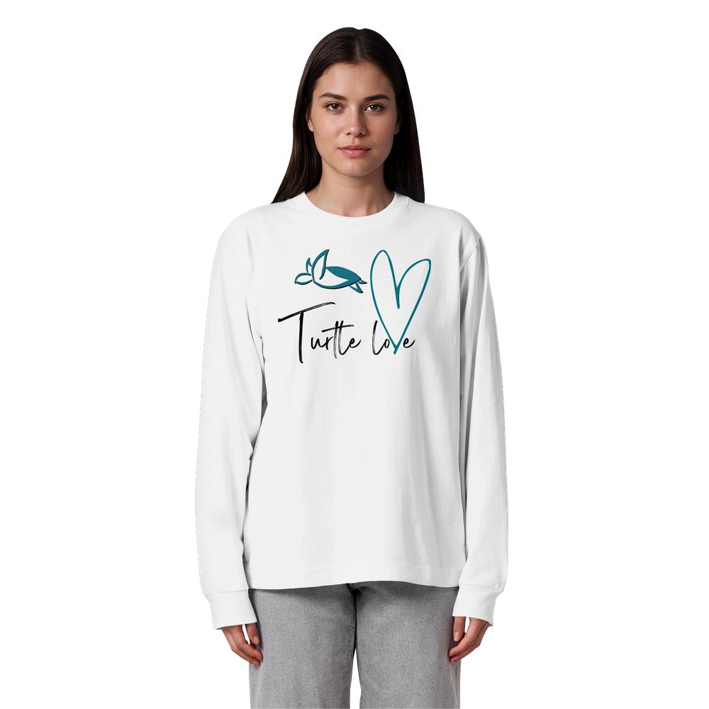 Turtle Love - Organic Heavy Oversized Longsleeve T-Shirt
