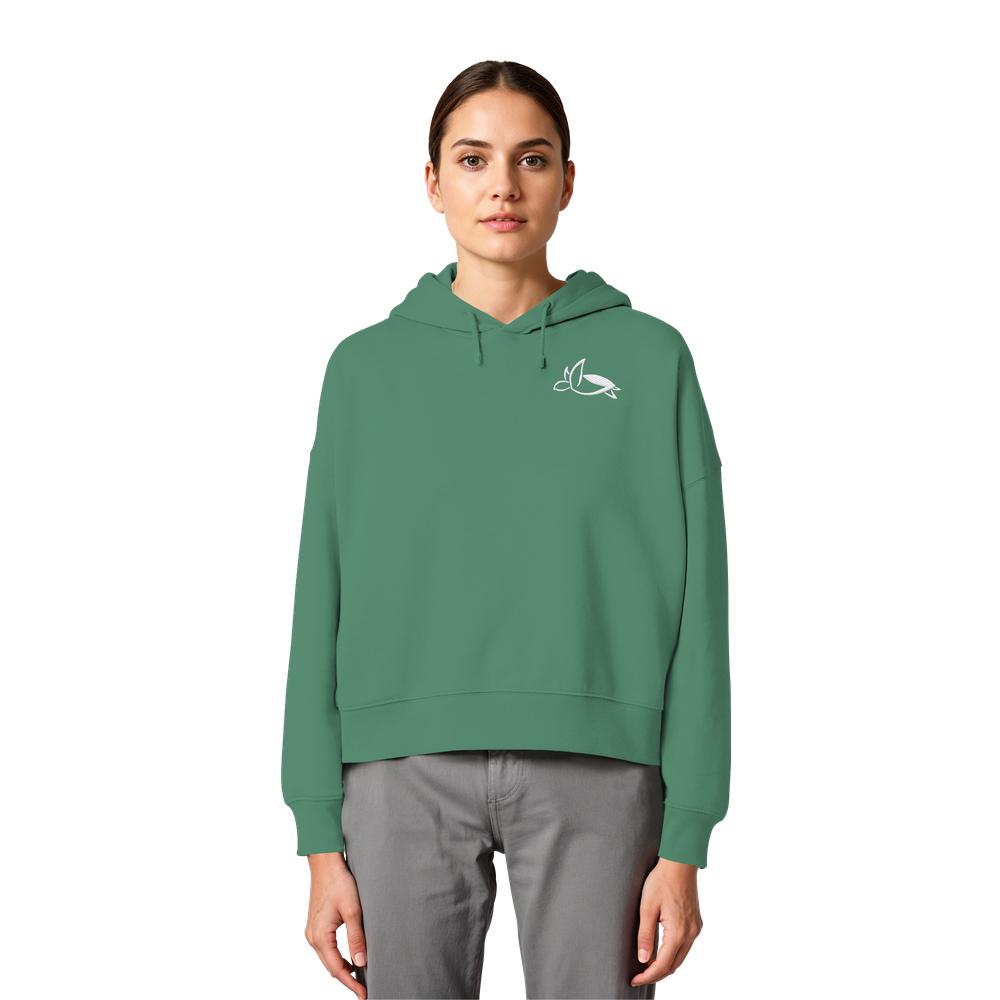 Ocean Xenios Elegant - Stick - Womens Organic Boxcut Hoodie