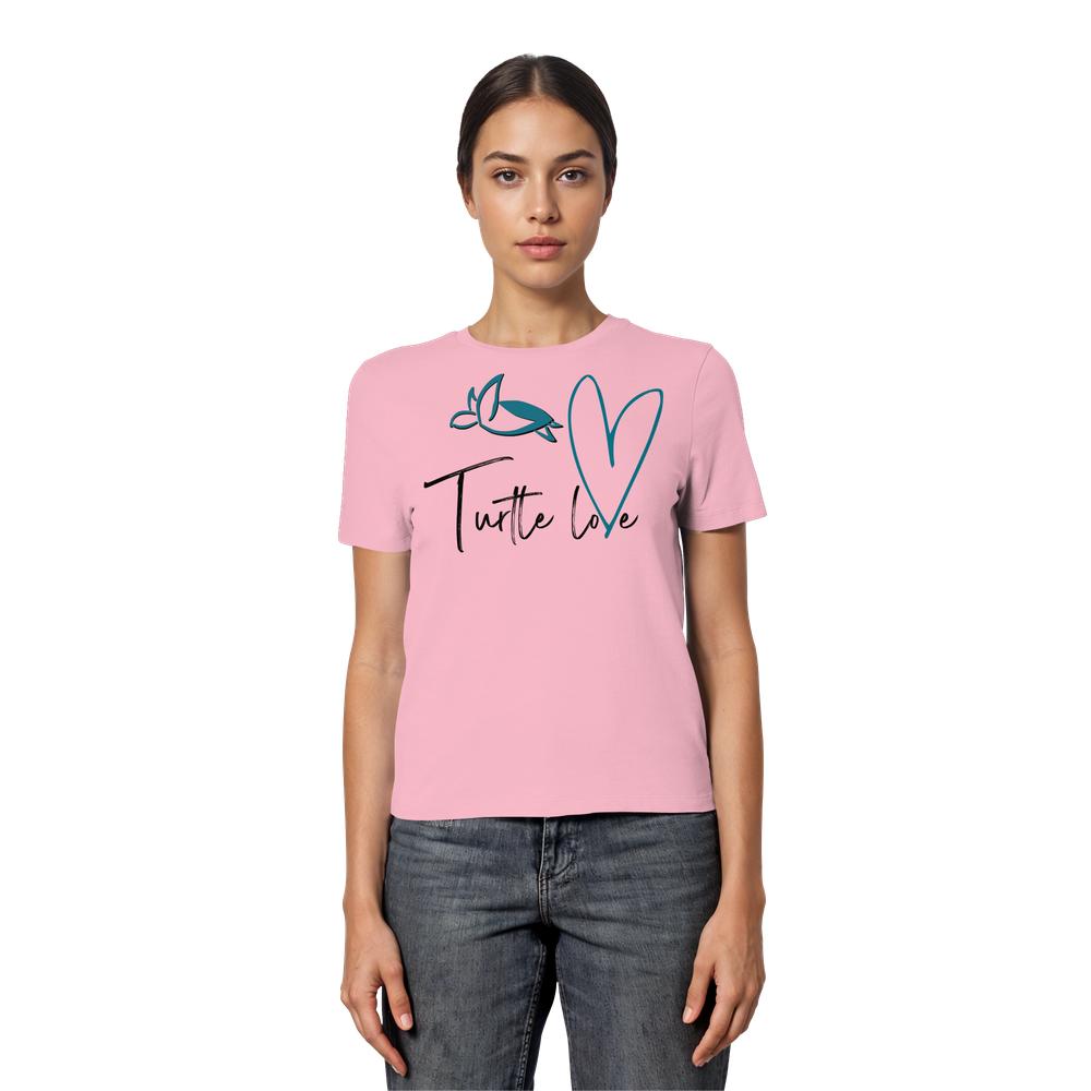 Turtle Love - Fitted Ladies Organic Shirt