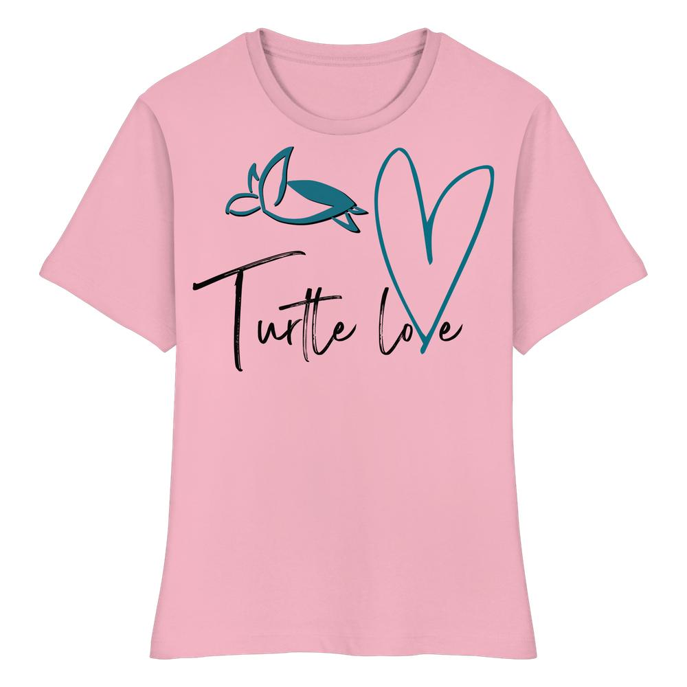 Turtle Love - Fitted Ladies Organic Shirt