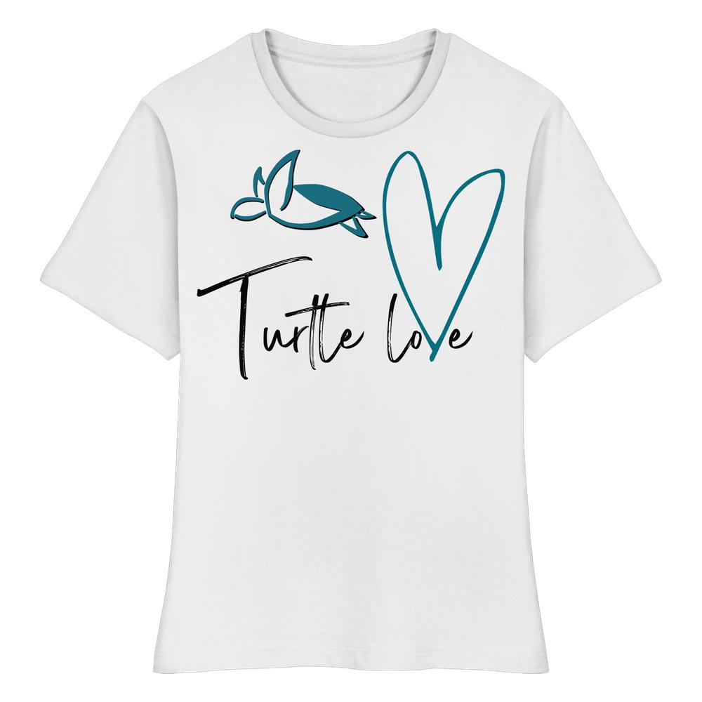 Turtle Love - Fitted Ladies Organic Shirt