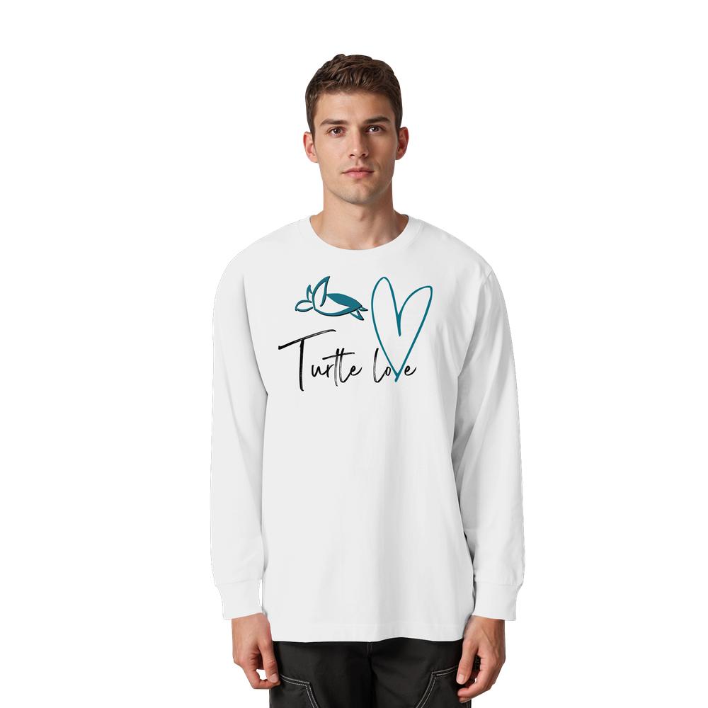 Turtle Love - Organic Heavy Oversized Longsleeve T-Shirt