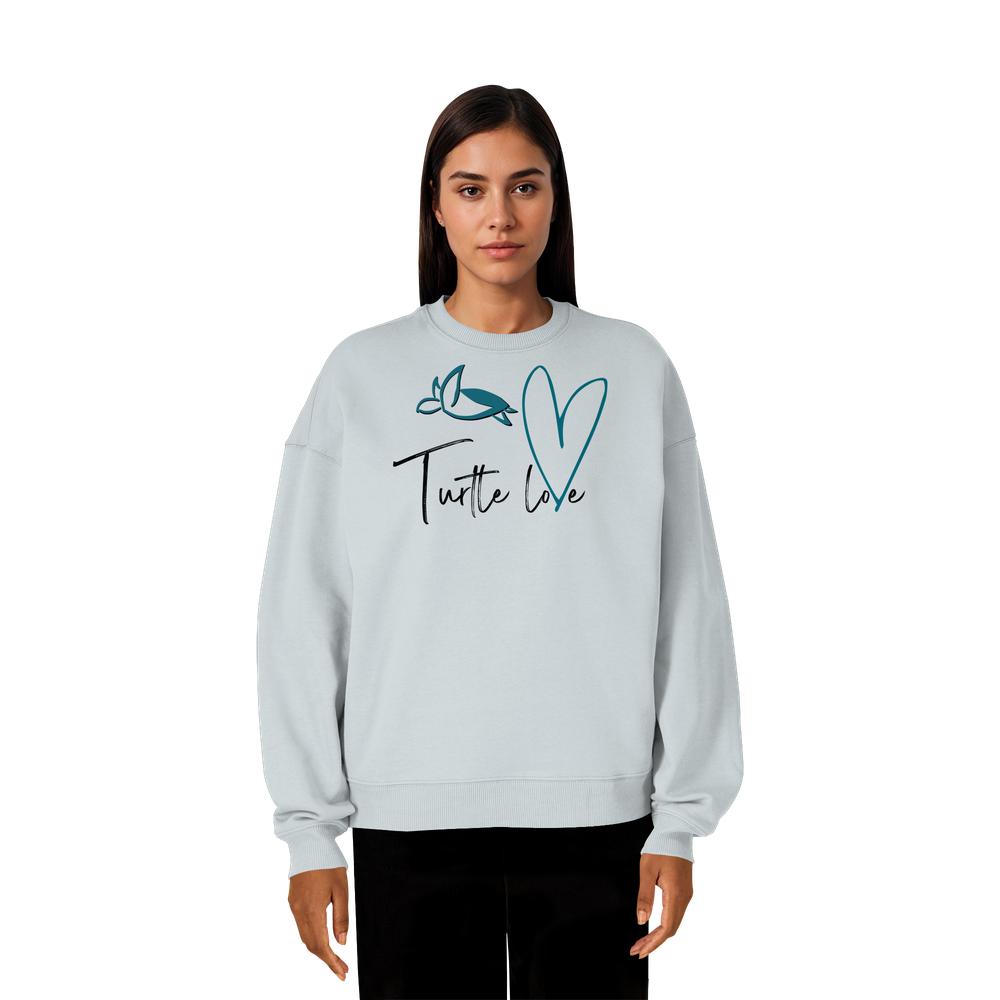 Turtle Love - Organic Oversize Sweatshirt