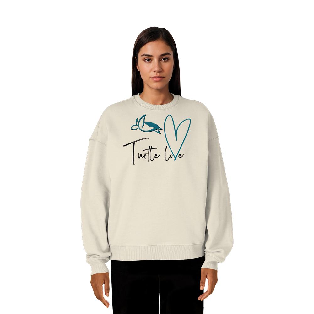 Turtle Love - Organic Oversize Sweatshirt