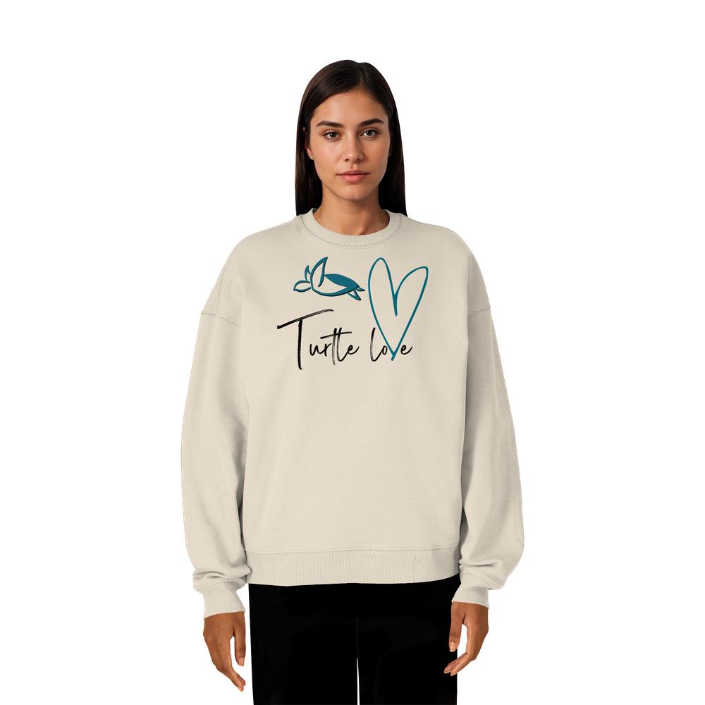 Turtle Love - Organic Oversize Sweatshirt