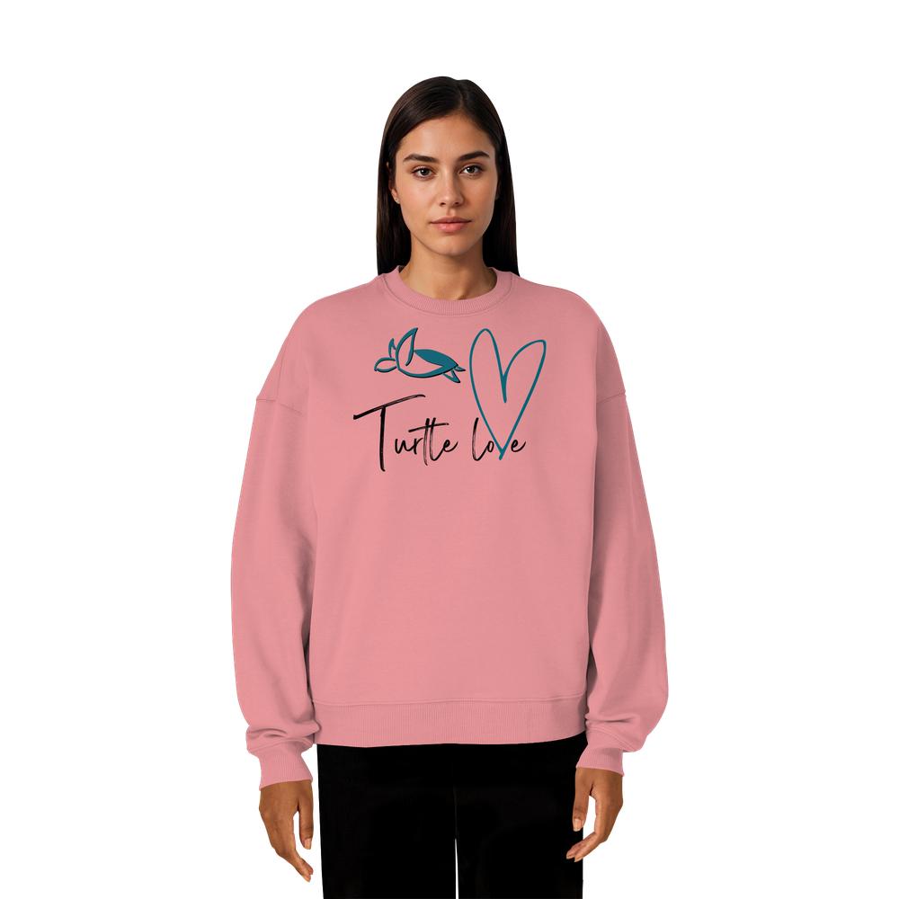 Turtle Love - Organic Oversize Sweatshirt